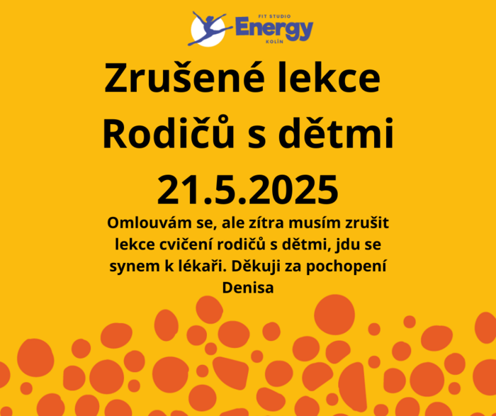 Zrušené lekce 21.5.2025